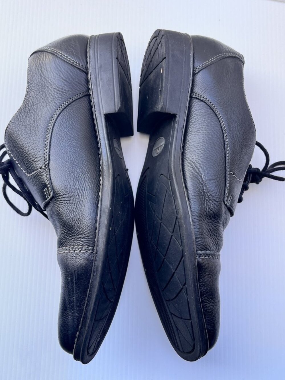 Sandro Moscoloni Mens 10.5 D Black Leather Cap Toe Derby Dress Shoes Brazil - Picture 2 of 14